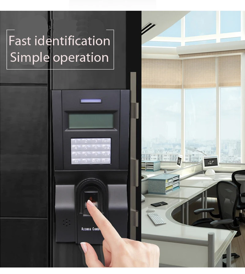 ZK F8 Fingerprint Access Control Machine Optional 125Khz RFID Card TCP/IP  Time Attendance Door Access Control Terminal