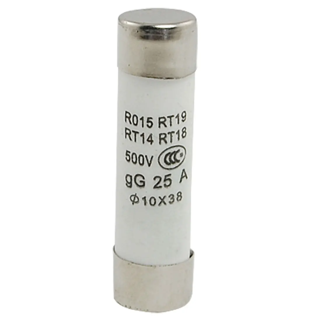 Предохранители для автомобильного картриджа uxcell DC 500V 10x38mm 25A 20 шт