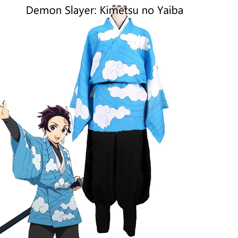 Кимоно для косплея саутеров из демонов: Kimetsu no Yaiba Kamado Tanjirou Urokodaki Sakonji Haori кимоно