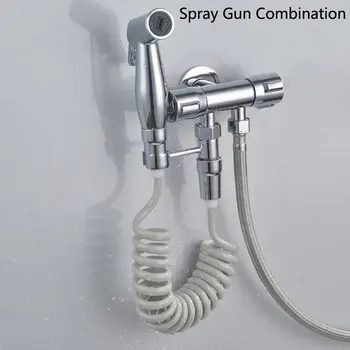 

Bidet Spray Gun Set Plastic Abs Plating Spray Gun Set Household Flusher Set Detachable Spray Gun Set