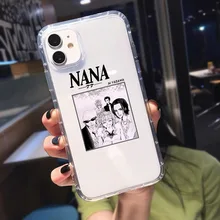  Nana Osaki Anime Clear Phone Case For iPhone XS MAX 12 11 Pro XS SE2 13 8 7 6Plus X XR Cute Shockproof Soft TPU Cover Fundas Bag 