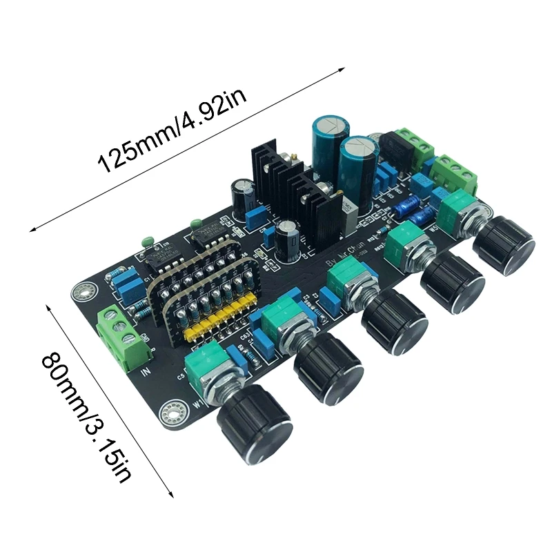 

Preamp Tone Board UPC4570C OP AMP Stereo Preamplifier Volume Tone Control Super