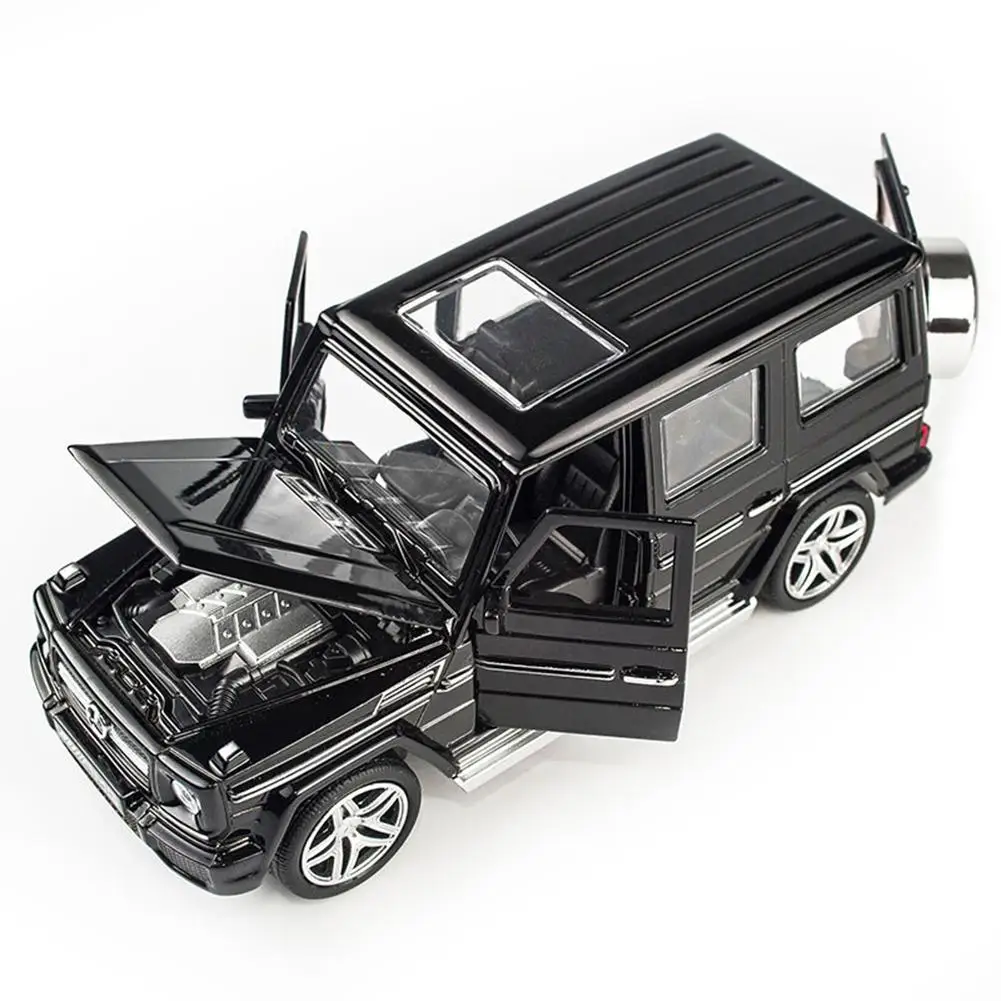 

High Quality 1:32 Toy Car For Benz G65 SUV Jeep AMG Alloy Model Simulation Children's Sound And Light Pull Back Off-road Model