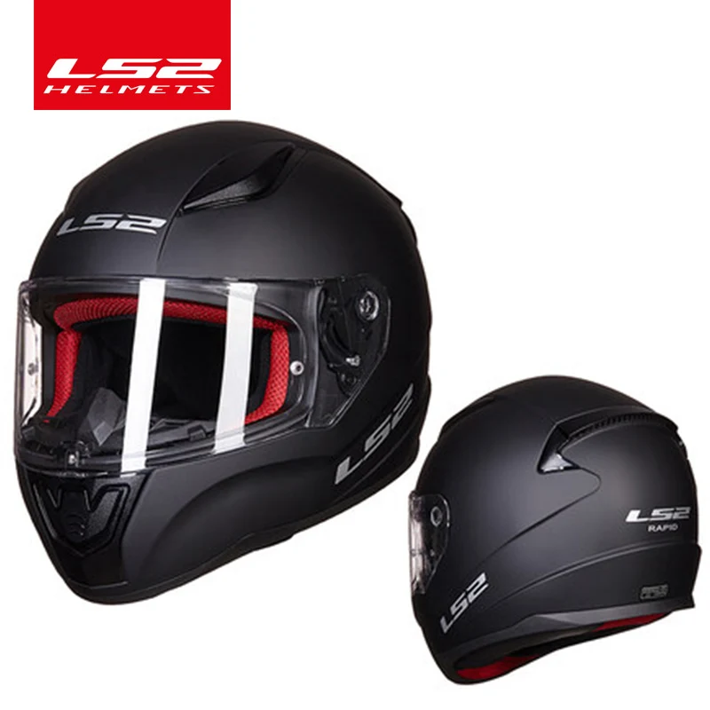 LS2 Casco De Carreras FF390 Para Motocicleta, Protector De Cara Completa, Doble Visera Ls2