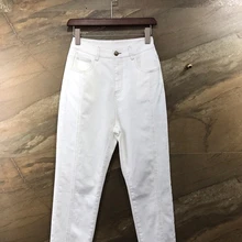 Новая зимняя Женская однотонная куртка сто ездить джинсы линия 1207