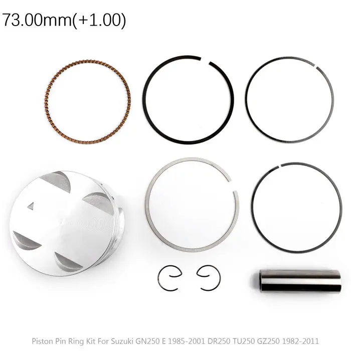 73.00mm Artudatech размер отверстия STD 72 мм поршневой комплект для Suzuki DR250 GN250 TU250 GZ250 DR GN TU GZ 250 части двигателя - Цвет: 73.00mm