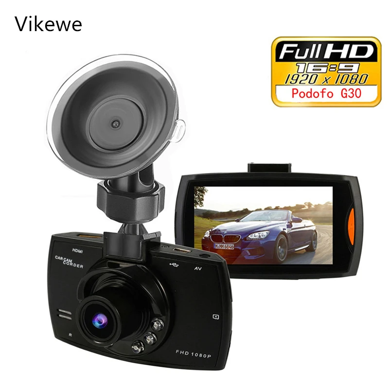 

Vikewe Car DVR Camera G30 Full HD 1080P 140 Degree Dashcam Video Registrars for Cars Night Vision G-Sensor Dash Cam