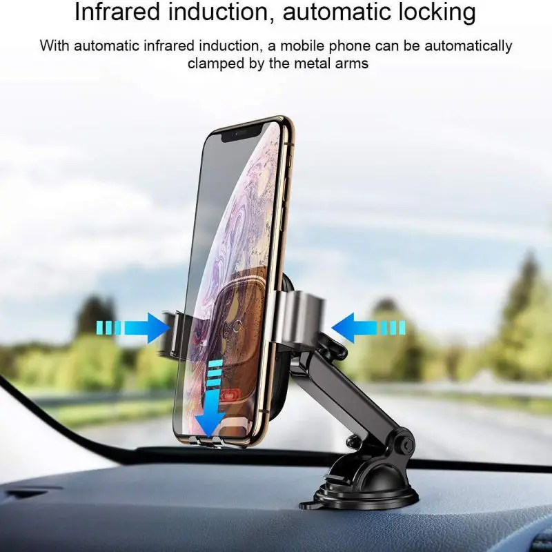 1 шт. автомобильное беспроводное зарядное устройство для смарт samsung быстрая Беспроводная зарядка автомобильный телефон подставка для IPhone samsung