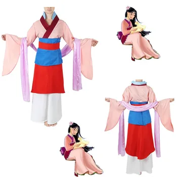 

Wreck It Ralph 2 Costume Princess Mulan Dresses Movie Ralph Breaks The Internet Mulan Mushu Dragon Cosplay Girls and women Skirt