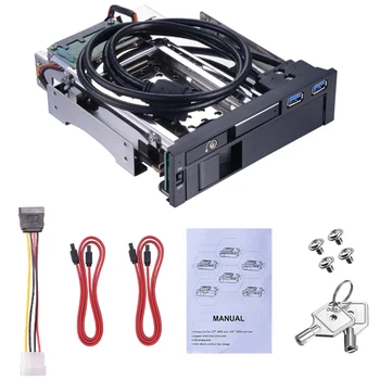 

2.5Inch Sata Aluminum Enclosure Case To 3.5 Sata Hard Drive Caddy Tray Backplane 5.25Inch Hdd Docking Pc Bay Hdd Enclosure