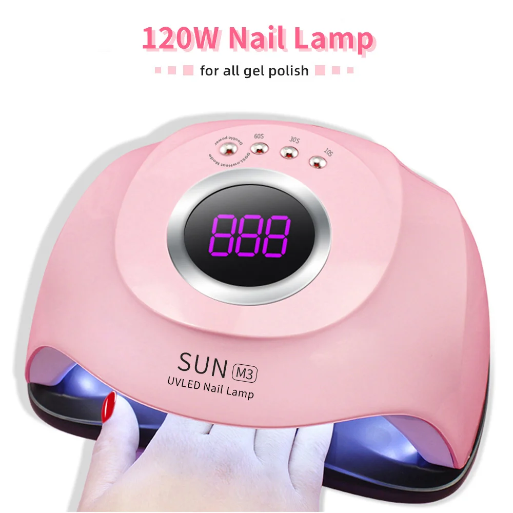 

SUNM3 UV LED Lamp Nail Dryer 45 LEDs Beads For Nails All Gel Polish With Motion sensing LCD Display Manicure Smart Nail Lamp