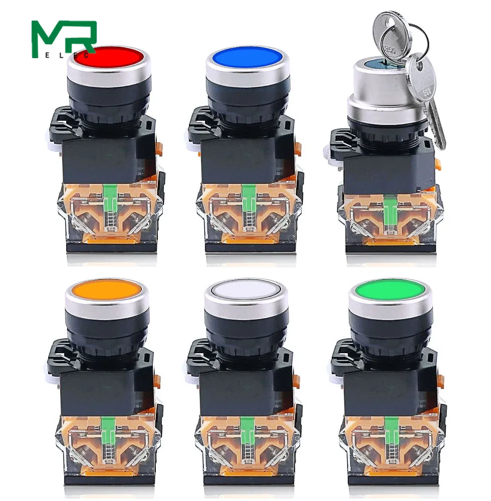 LA38 2 position 1NO /1NC with LED Indicator light 22mm Push Button Switch series High quality Knob switch | Обустройство дома