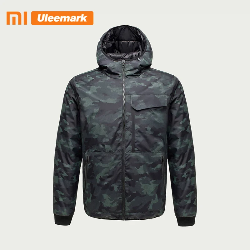 Мужской пуховик Uleemark зимнее портативное теплое Мужское пальто с капюшоном из 90%