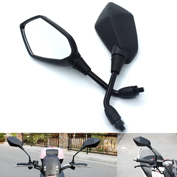 

Universal 10mm motorcycle rearview mirror large size mirror black For Kawasaki Ninja 300R 300 EX300 250 250R EX250 ER6F ER-6N