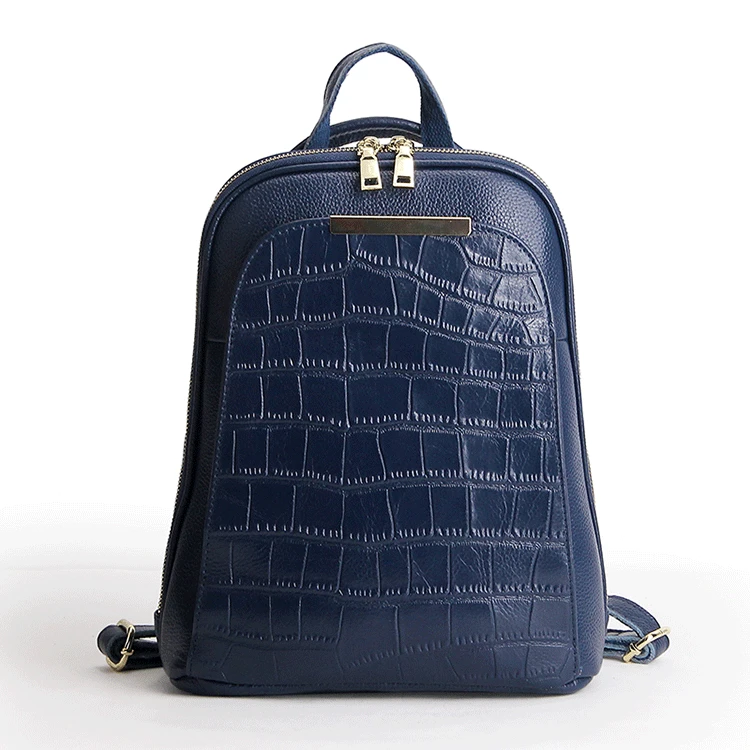 

2019 Newest Genuine Leather Backpack Female Luxury Backpack Ladies Alligator Bag Large Capacity Travel Bags Women Back Pack