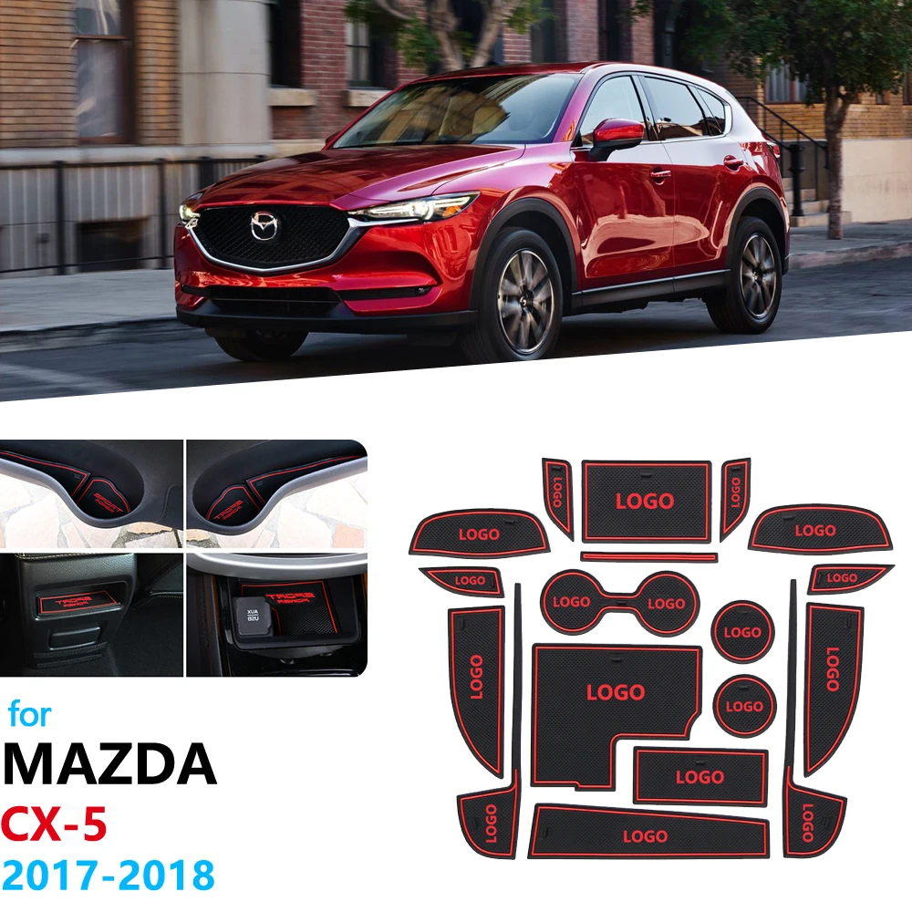Противоскользящий резиновый подстаканник для Mazda CX-5 MK2 KF CX5 CX 5 подстаканник аксессуары наклейки для автомобиля
