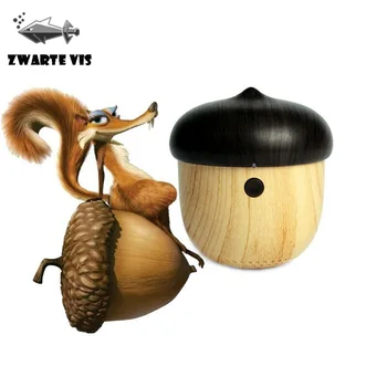 

Bluetooth Cute Nut shape wooden speaker portable Stylish subwoofer Mini Wireless Bluetooth TF Card Call Bluetooth Audio Small