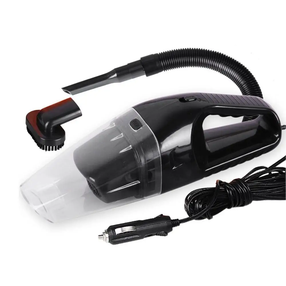 Four-color Car Vacuum Cleaner For Car Portable Vacuum Cleaner Handheld 12V 120W Mini Car Vacuum Cleaner - Цвет: black