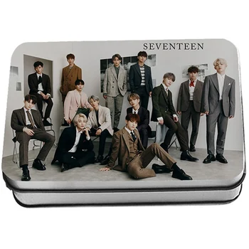 

40Pcs/set KPOP Seventeen Lomo Photo Card PVC Cards Self Made Card Photocard