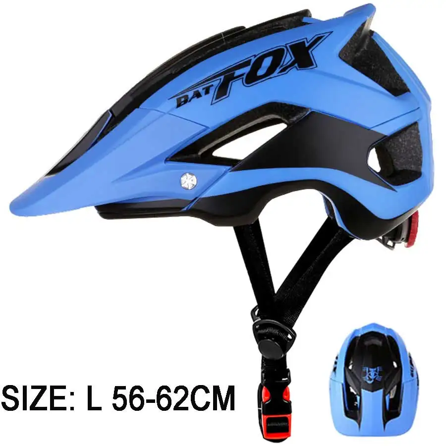BATFOX женский велосипедный шлем MTB розовый горный/велосипедный шлем интегрально-литой свет для велосипедного шлема Capacete Ciclismo шлемы - Цвет: 659-blue