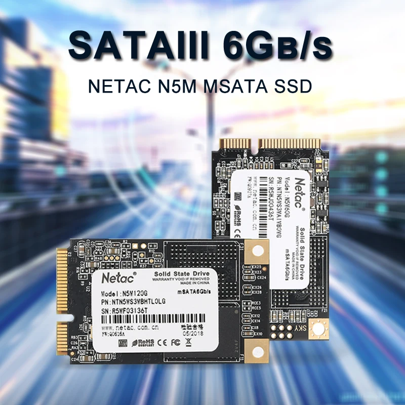 Netac SSD N5M Внутренний твердотельный накопитель 240 ГБ TLC mSATA 60 ГБ 120 ГБ HDD 480 Гб жесткий диск для настольного ноутбука