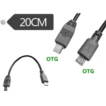 20 см для микро-флеш-накопителя USB мини USB OTG кабель Мужской к штепсельный преобразователь, адаптер для зарядки и синхронизации данных Mini 5-контактный USB кабель-удлинитель