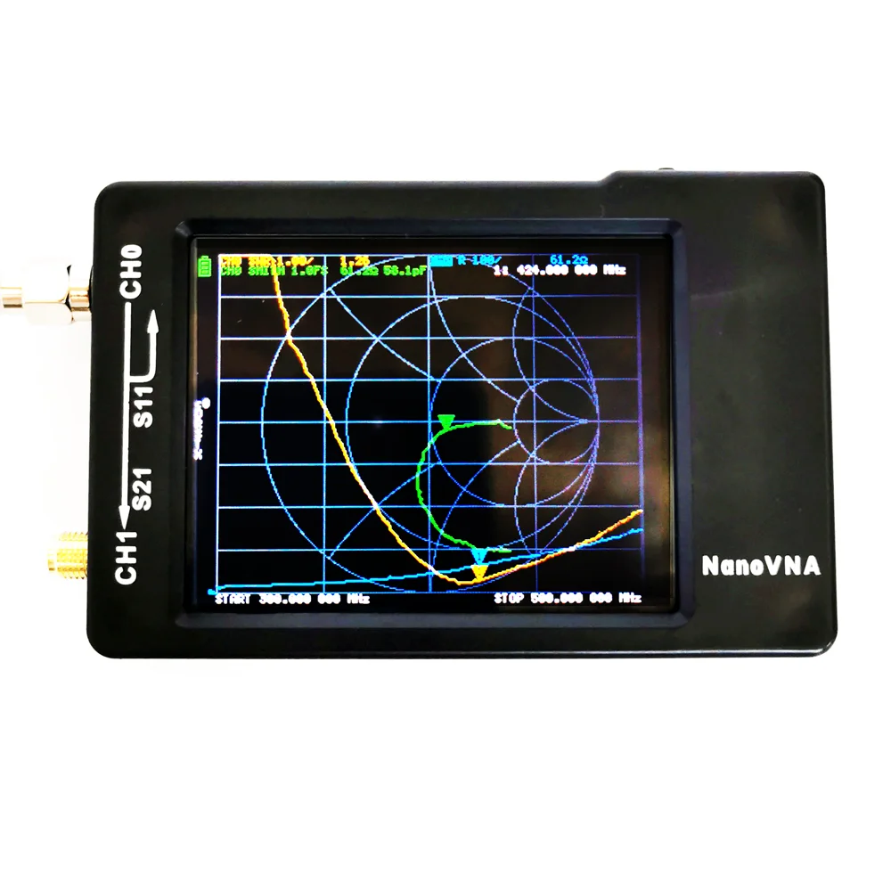 2,8 дюймов ЖК-дисплей Дисплей NanoVNA-H HF VHF UHF Nano VNA вектор сетевой анализатор антенны с Батарея чехол