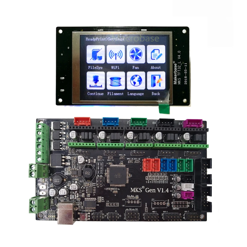 MKS GEN контроллер с TFT32 v4.0 цветной сенсорный экран 3d принтер DIY стартовый набор mega2560