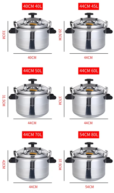 Extra Large Pressure Cooker Thick Commercial Stainless Steel Pressure Cooker  Kitchen Electric Cookware Dining Bar Home Garden - AliExpress