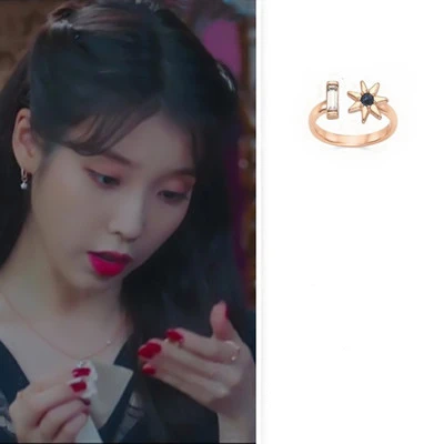Кольца с цветами Lee Ji Eun корейские IU такие же кольца для отелей драмы Модные