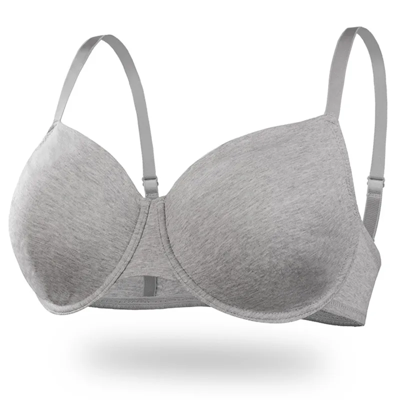 bra Slim comfortable bra with a steel ring of seamless women underwear solid color sexy cotton bra