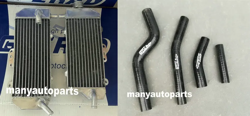 Для WR450F WR 450F WRF 450 WRF450 2010 2011 10 11 алюминиевый радиатор с синим шлангом|radiator|radiator