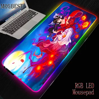 

MRGBEST Large Game RGB Mouse Pad 900x400X2mm Cute Girl Guitar Anime Xl LED Rubber Non-slip Mousepad USB for Player CSGO LOL