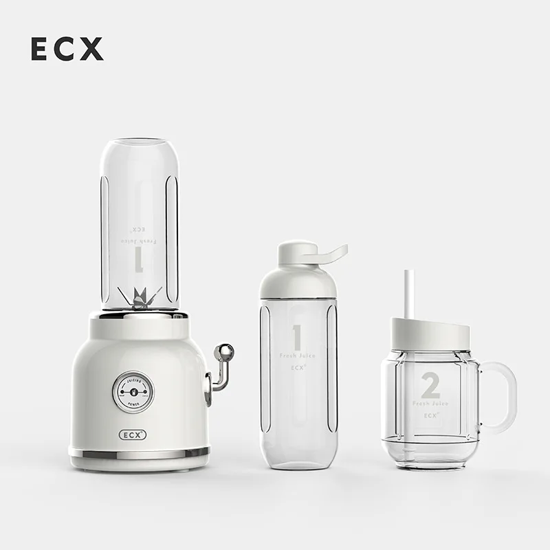 

ECX Retro Juice Extractor Fruit And Vegetable Fruit Touch Machine Multi-function Food Processor Small Household Portable Juice M