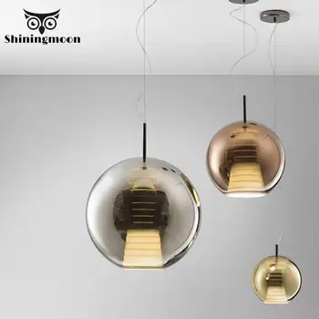 

Golden Glass Pendant Lights Living Room Kitchen Hanging Lamps Modern Deco Louis Bar Cafe Pendant Light Vanity Hanglamp Luminaria