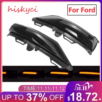 

2pcs LED Side Wing Rearview Mirror Dynamic Indicator Flowing Turn Signal Blinker Repeater Light for Ford for Fiesta MK8 19+ Mk7