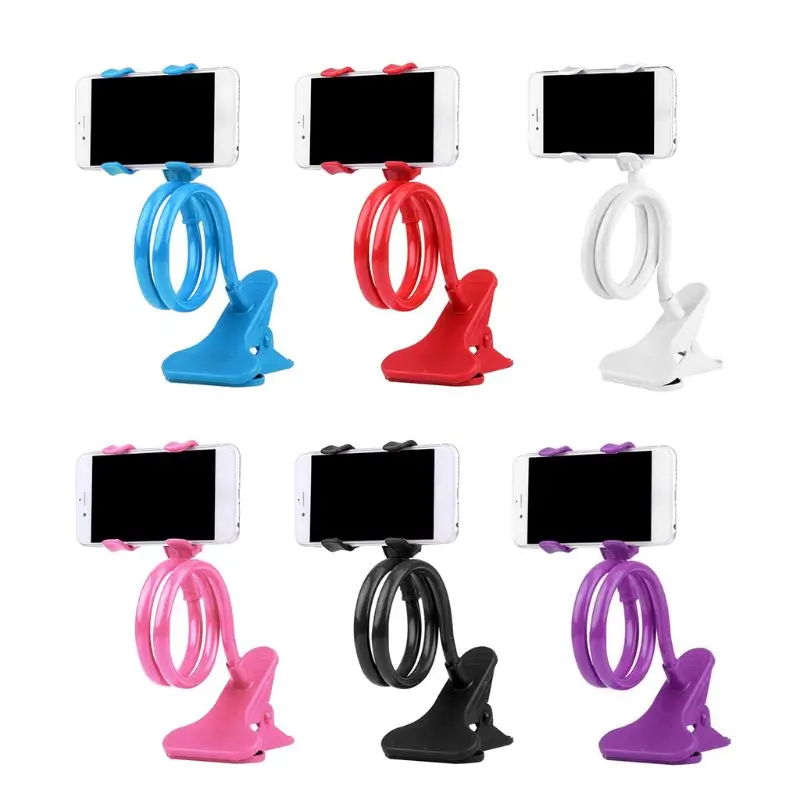 Mobile Lazy Bracket Two Clamp Flexible Phone Stand Holder for Cellphone Support 77HA Mobile Lazy Bracket Two Clamp Flexible Phone Stand Holder for Cellphone Support 77HA