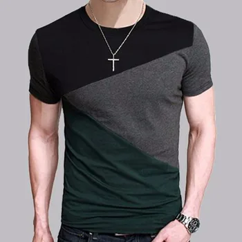 

Heavyweight cotton solid color loose short-sleeved shirt T-shirt white male