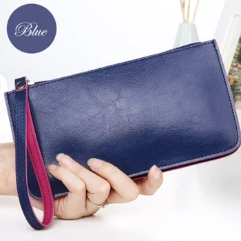 

Women Clutches High Quality Famous Brands Women Wallets Long Leather Bags Dollar Price Zipper Fashion Casual Money Clip