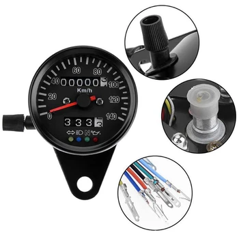 

Universal Motorcycle Oeter LED Backlight KM/H Speeeter Gauge Retro Vintage Tachometer