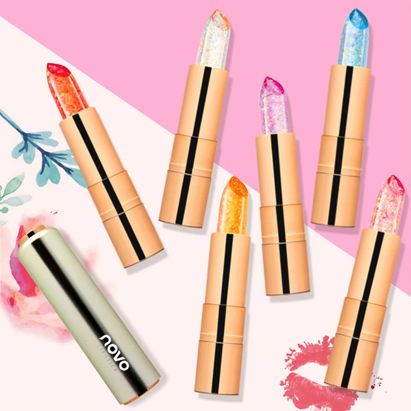 Jelly Lipstick Crystal Diamond Color Change Lipstick lasting Waterproof Moisturizing Lip Balm Three-dimensional Lip TSLM1 Jelly Lipstick Crystal Diamond Color Change Lipstick lasting Waterproof Moisturizing Lip Balm Three-dimensional Lip TSLM1