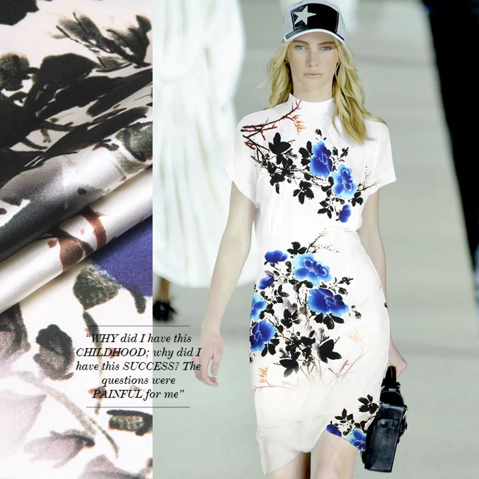 118 см печатная китайская шелковая ткань МЕТР 19 мм шелк стрейч атласная ткань цифровой струйный спандекс ткань оптом шелковая ткань