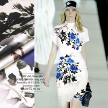 118 см печатная китайская шелковая ткань МЕТР 19 мм шелк стрейч атласная ткань цифровой струйный спандекс ткань оптом шелковая ткань