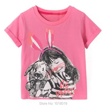 

Quality 100% Combed Cotton t-shirt Summber Baby Girl Clothes Bebe Kids t shirt Girls Underwear 1-7Y Short Sleeve Tee Tops Infant