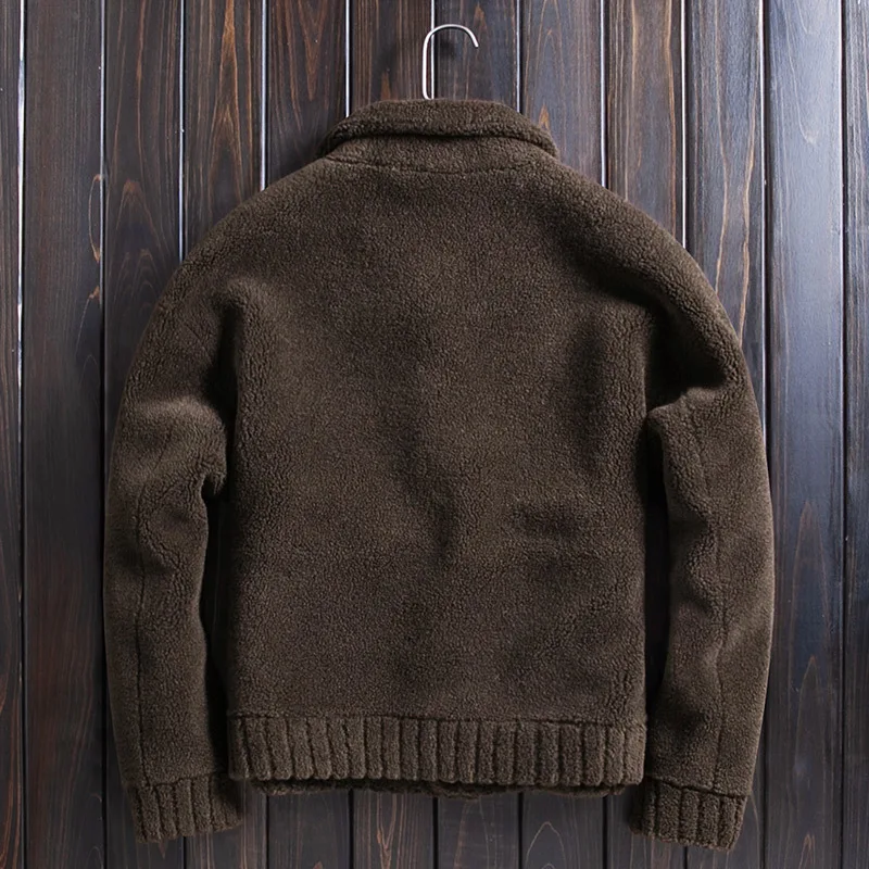 

Sheep Shearing Wool Jacket Autumn Winter Real Fur Coat Men Plus Size Double-sided Wear Abrigo Hombre WpJM1020 KJ3820