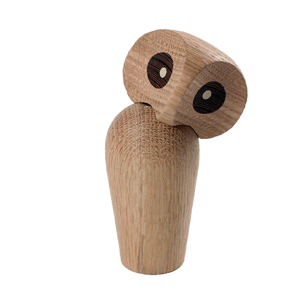

Miniature Chrismas Animal Rotation Office Home Decor White Oak Table Kids Room Gifts Craft Lovely Owl Ornaments Cute