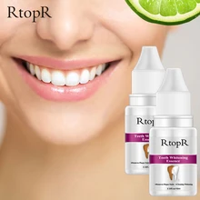 RtopR уход за зубами удаляет зубной налет пятна сыворотка отбеливание зубов отбеливающая пудра с эссенцией гигиена полости рта Чистящая вода 2 шт