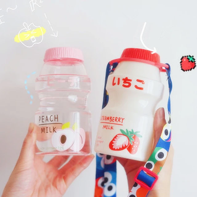 480ml Plastic Water Bottle Drinking Bottle Shape Cute Kawaii Milk