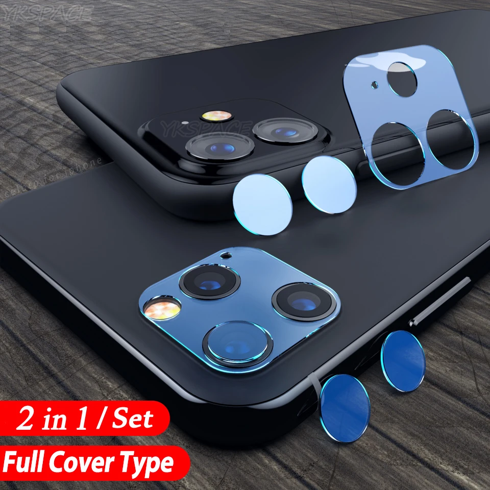 Комплект из 2 предметов в 1 полное покрытие Задняя камера Len плёнки для iPhone 11 Pro Max