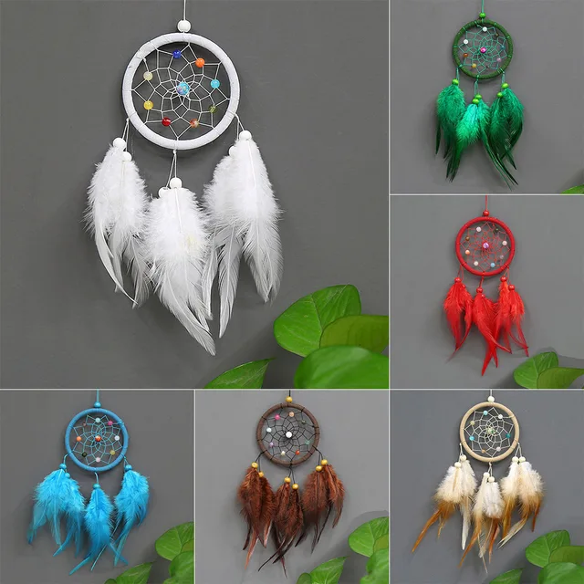 Hanging Ornaments Indian Style Dream Catcher for Wall Decoration Birthday Gift Hanging Decorations Wind Chimes Decoration Craft